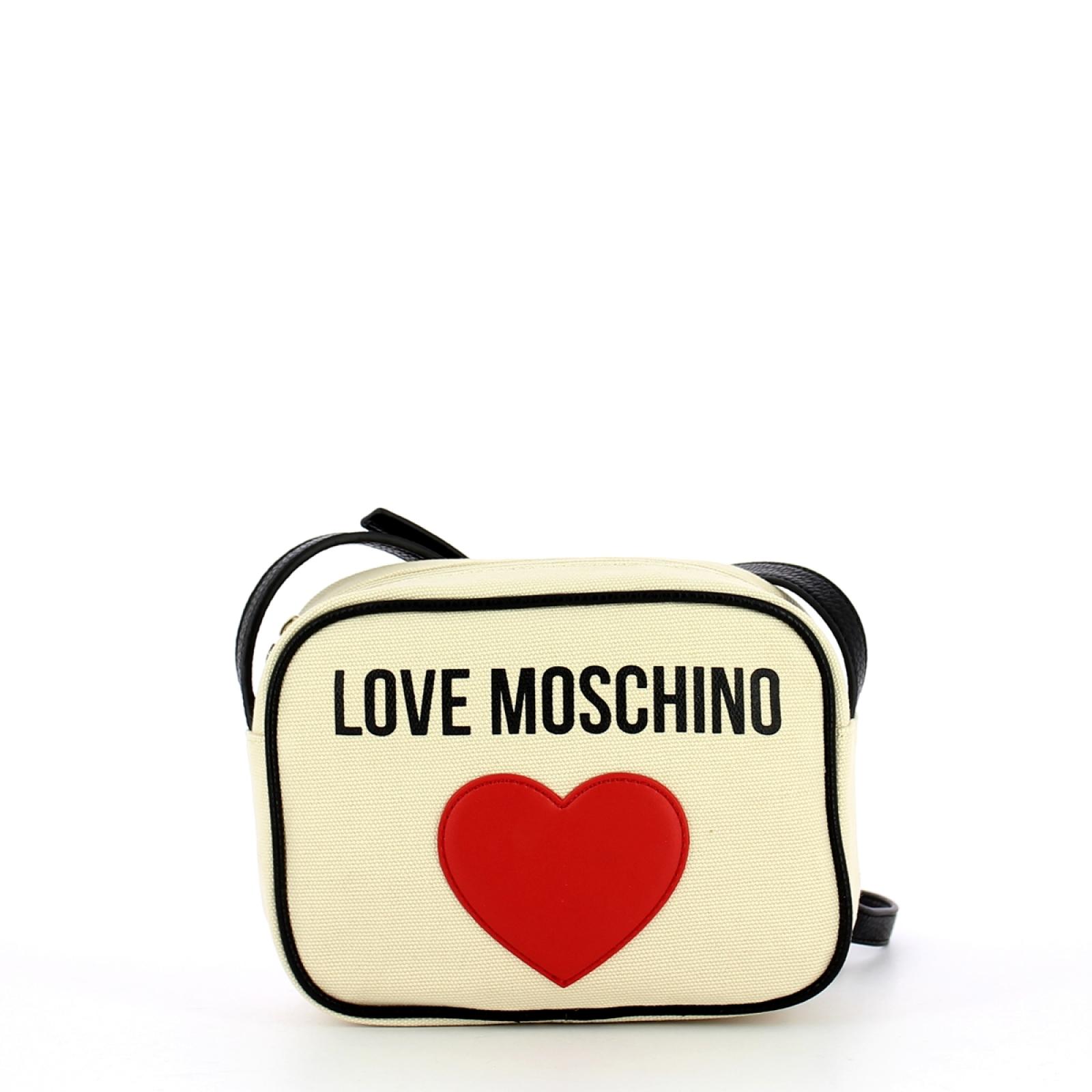 Love Moschino Tracollina canvas con cuore - 1