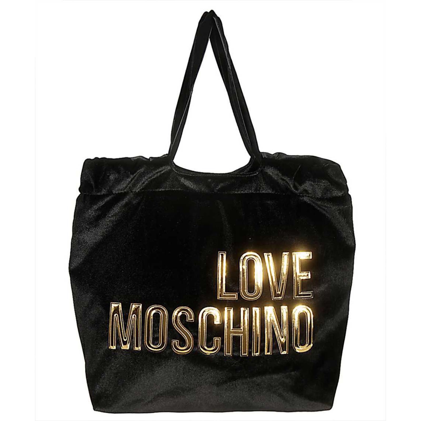 Love Moschino Borsa a spalla in velluto - 1