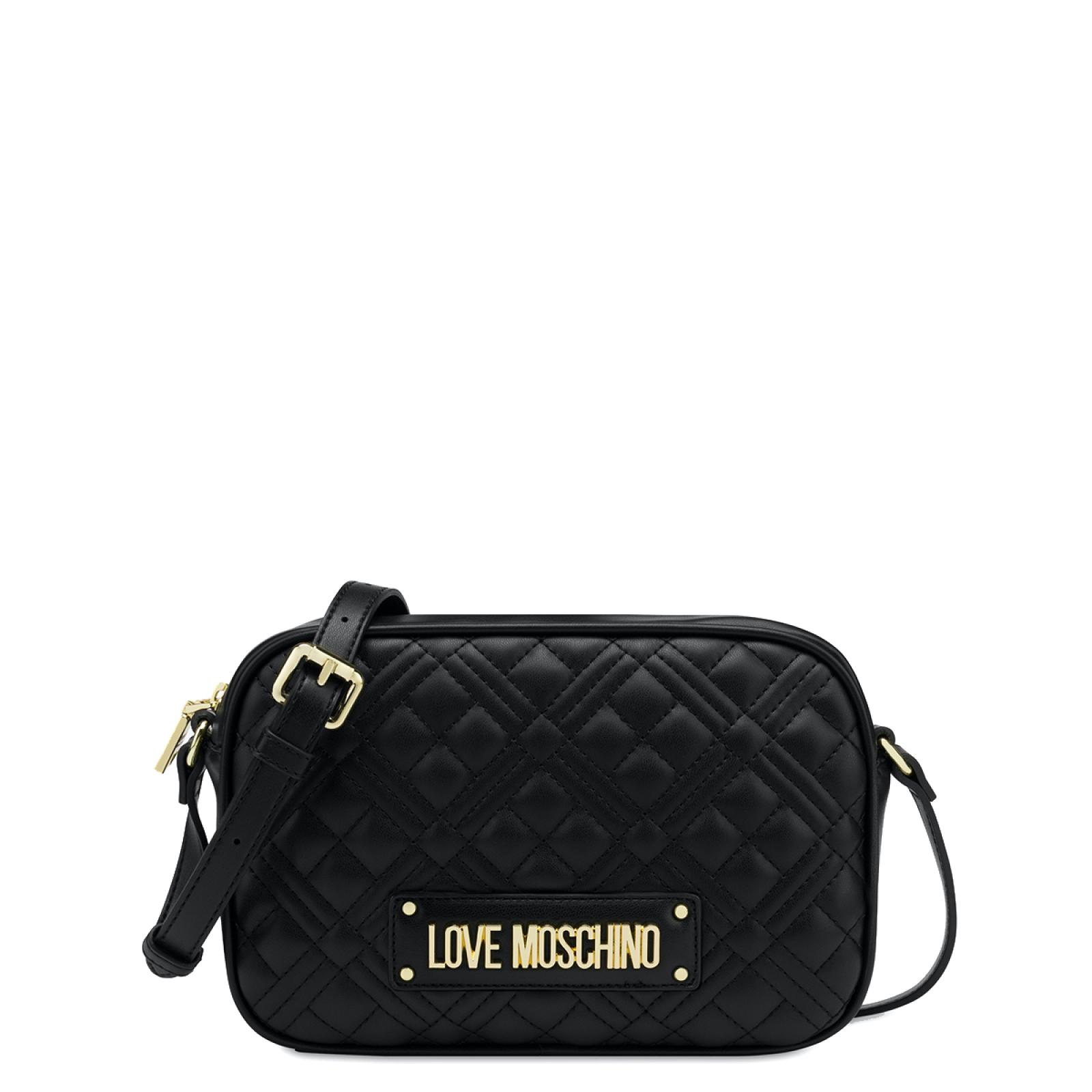 Love Moschino Camera Bag Shiny Quilted Nero - 1