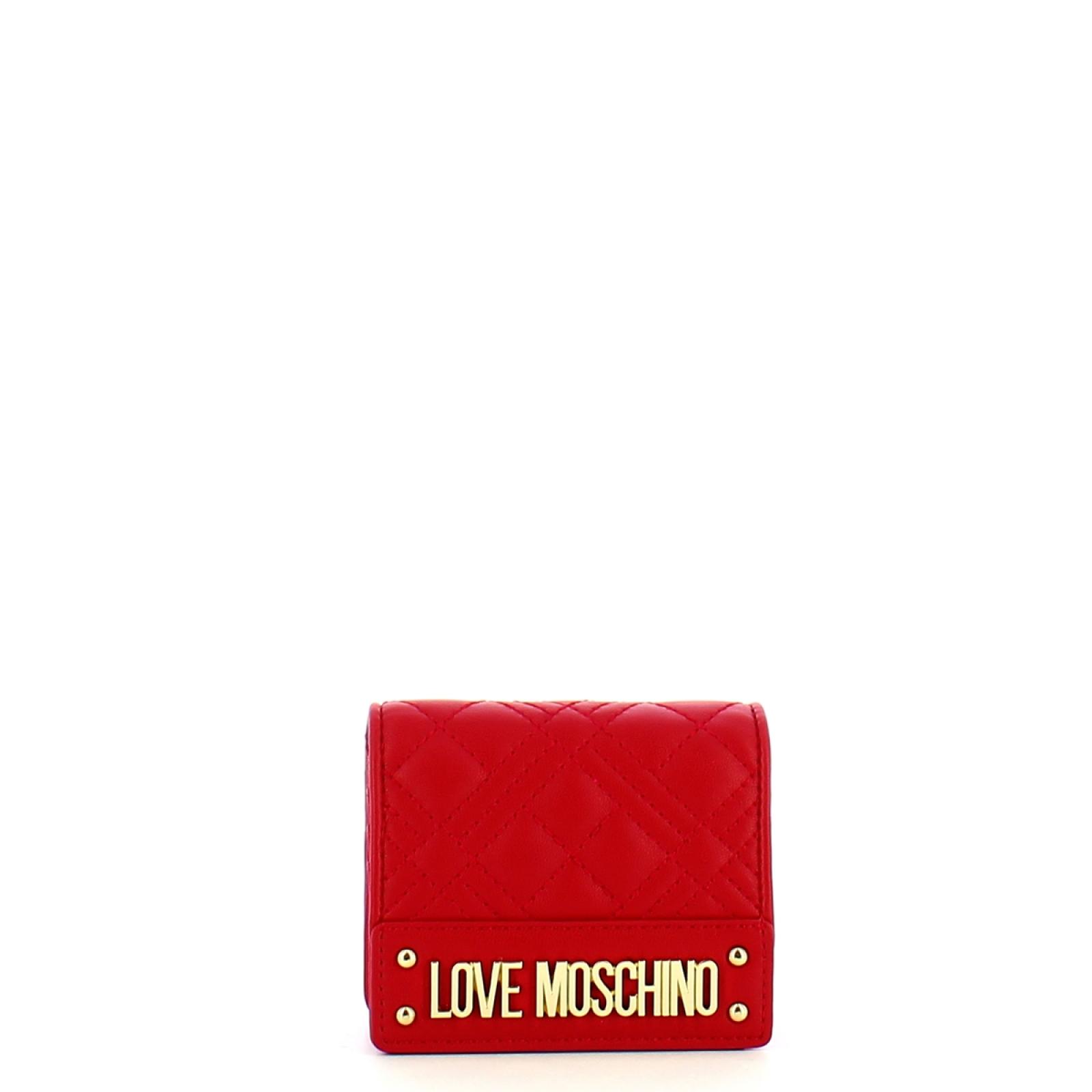 Love Moschino Portafoglio Piccolo Shiny Quilted Rosso - 1