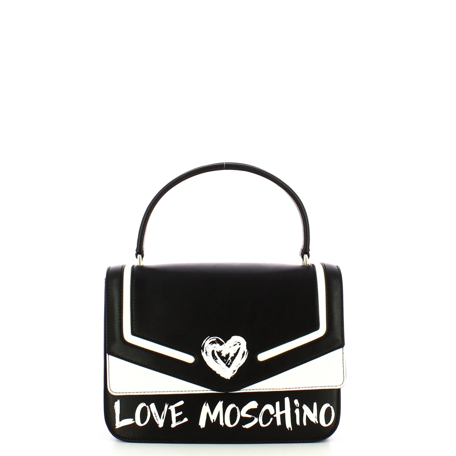 Love Moschino Borsa a mano Nero Bianco - 1
