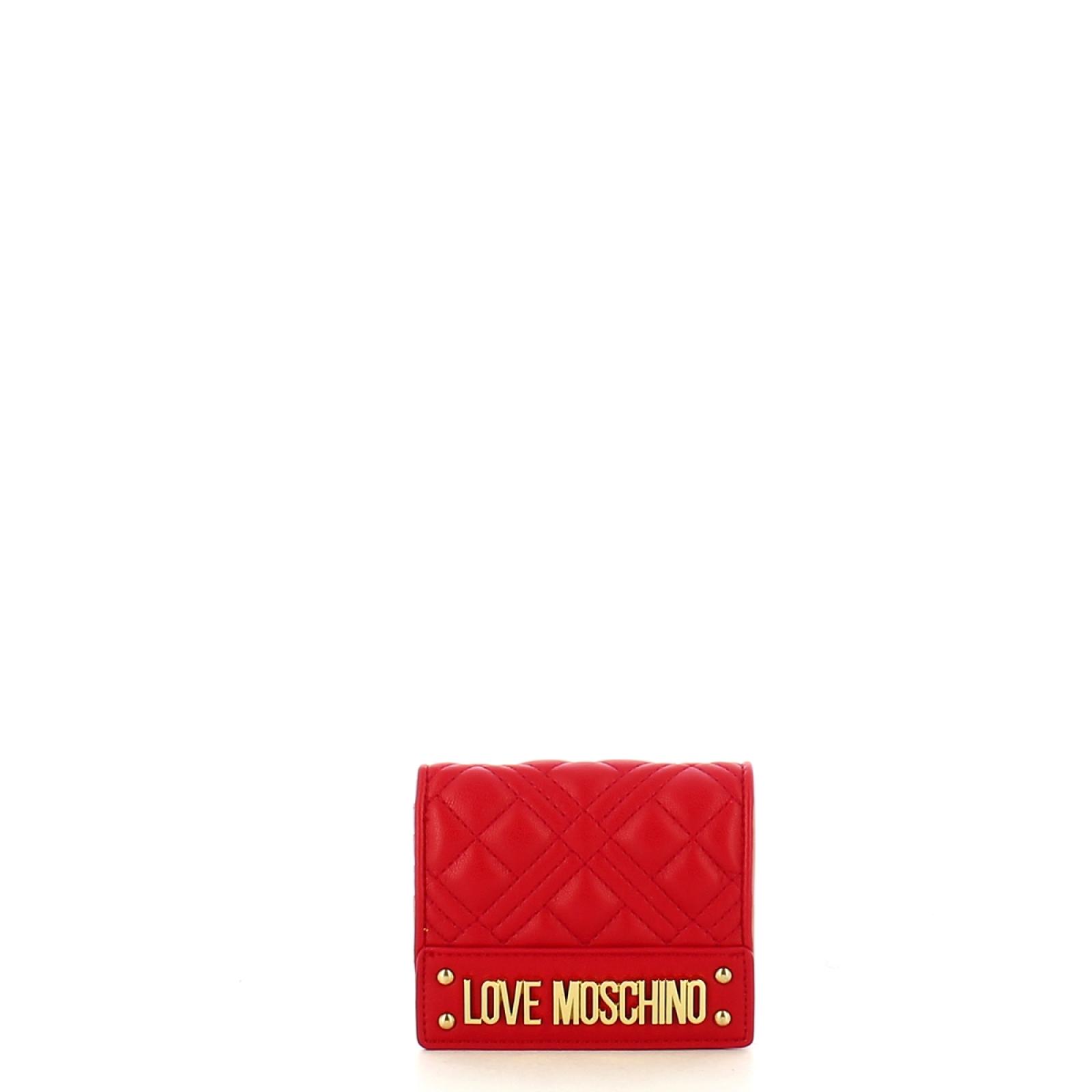 Love Moschino Portafoglio Piccolo Shiny Quilted Rosso - 1