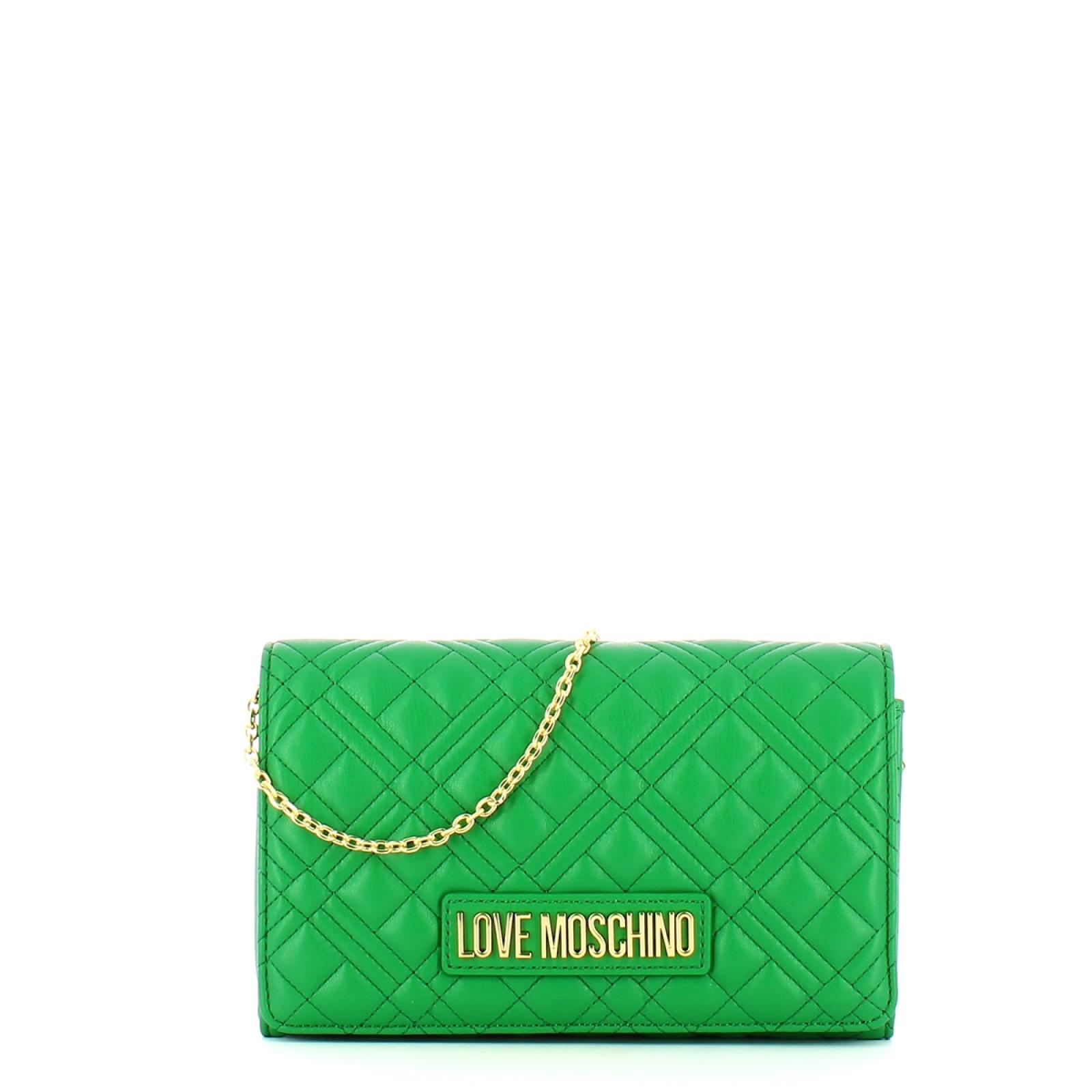 Love Moschino Clutch Shiny Quilted Erba - 1