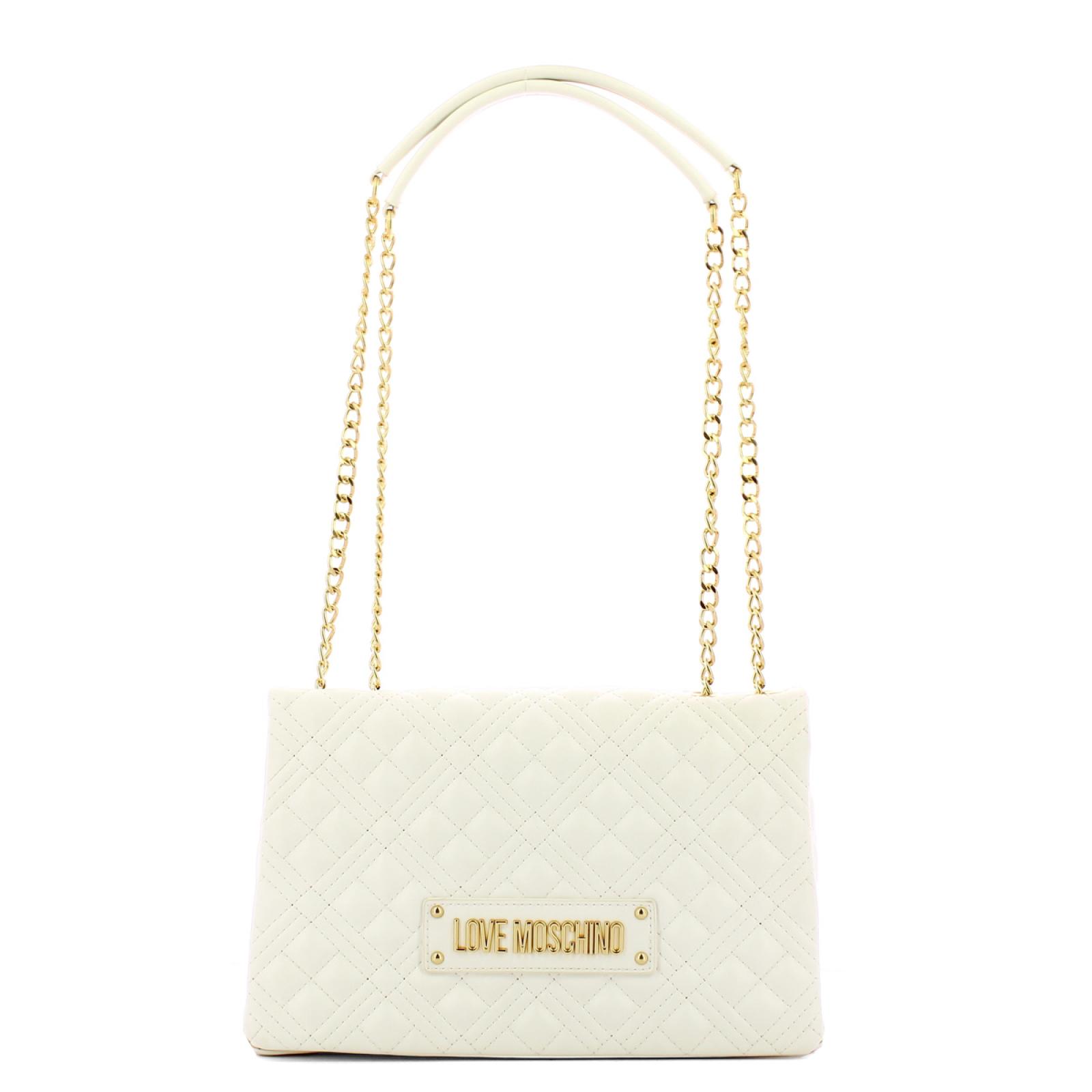 Love Moschino Borsa a spalla Shiny Quilted Bianco - 1