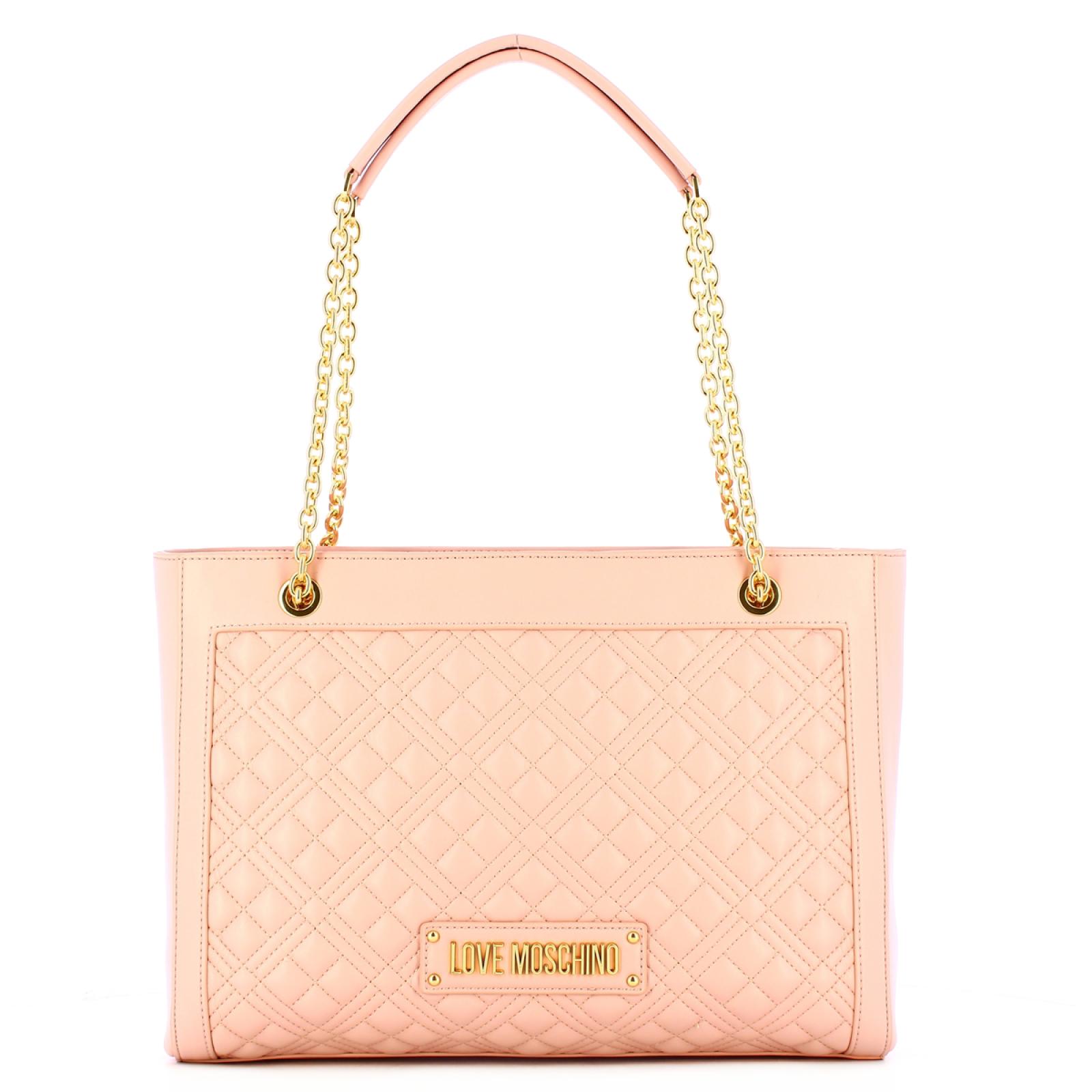 Love Moschino Shopper Shiny Quilted Cipria - 1