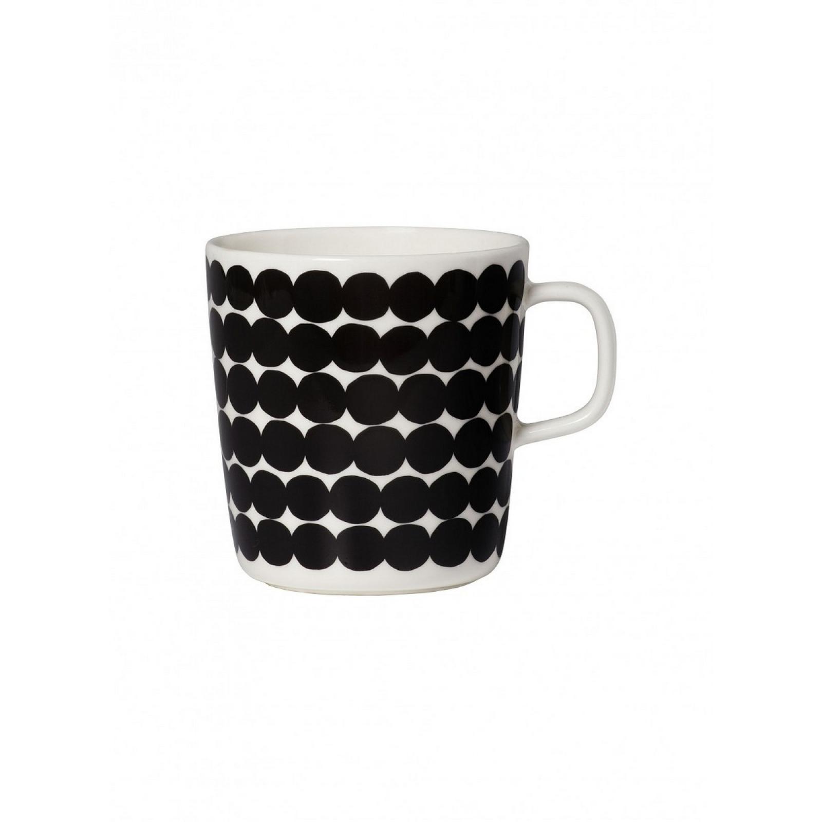Oiva-Räsymatto Mug 4 dl-WHITE/BLACK-UN