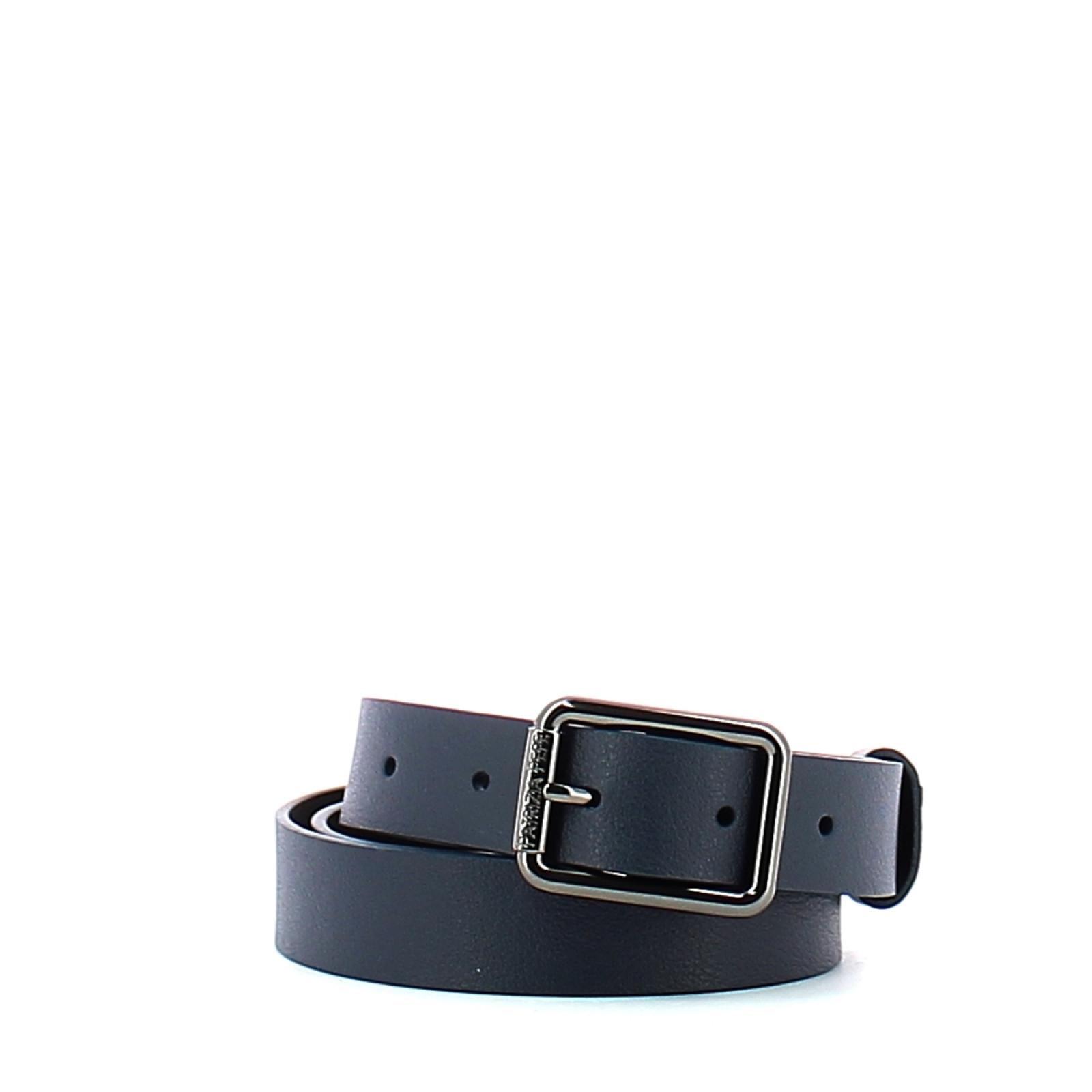 Leather Belt-STEEL/AZURE-S