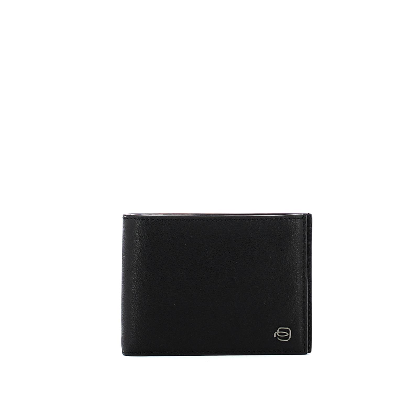 Men wallet with twelve slots Black Square RFID