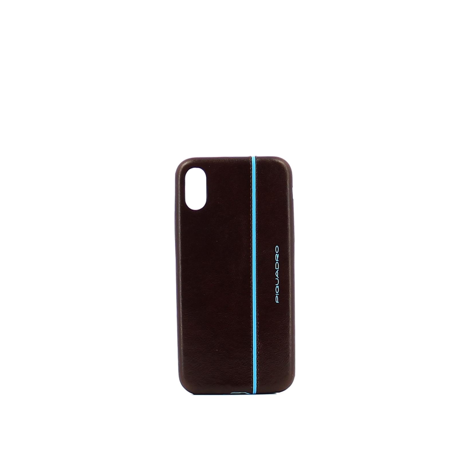 iPhone®X leather case Blue Square