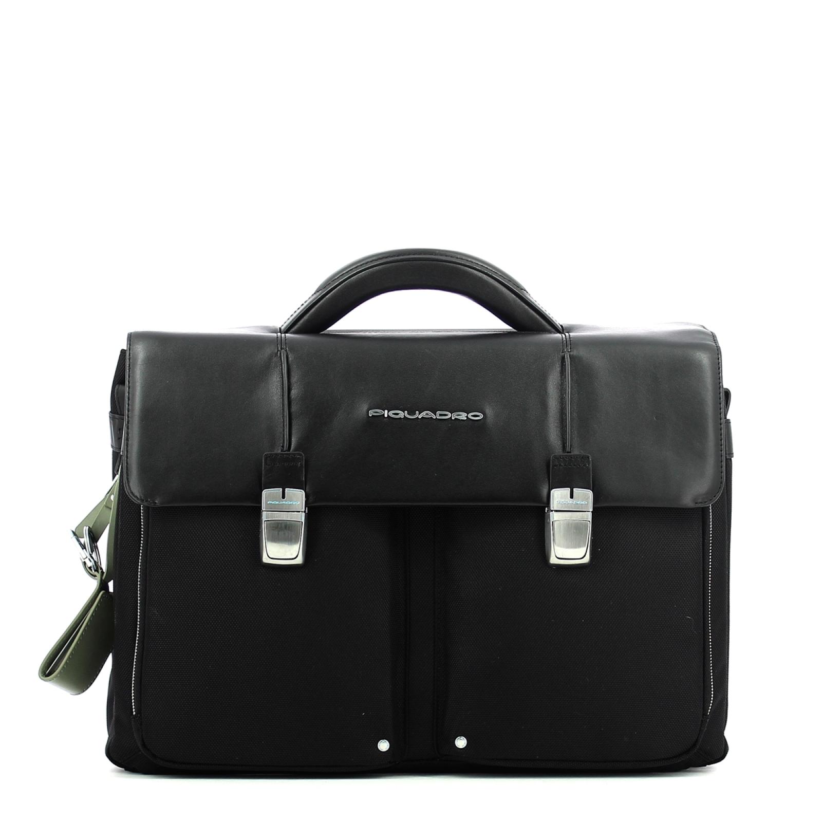 Laptopbag Two Gussets Link-NERO-UN