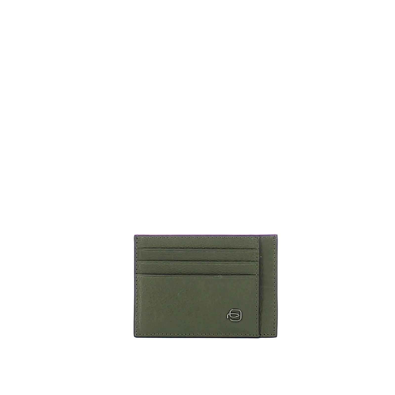 Pocket credit card pouch Black Square-VERDE-UN
