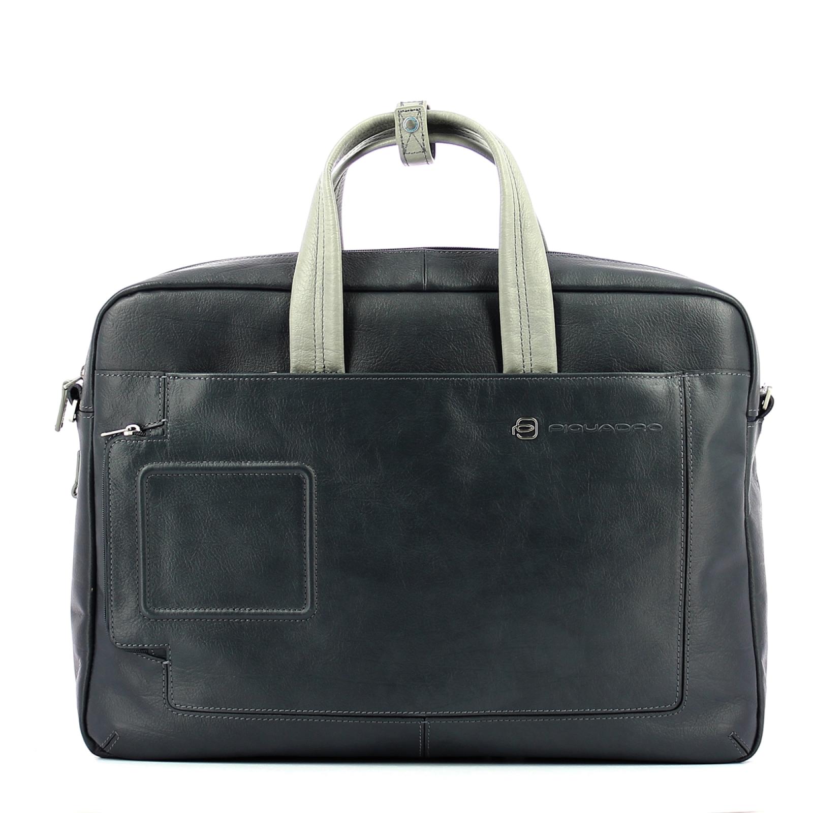 Double handle laptop briefcase Vibe 15.6-BLU/GRIGIO-UN