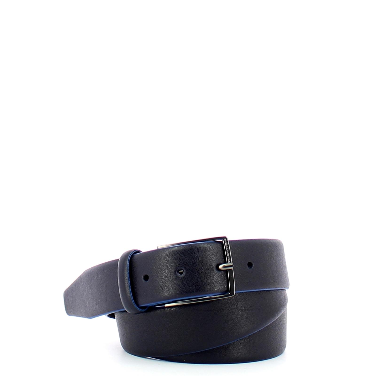 Piquadro Cintura 35 mm in pelle Blue Square - 1
