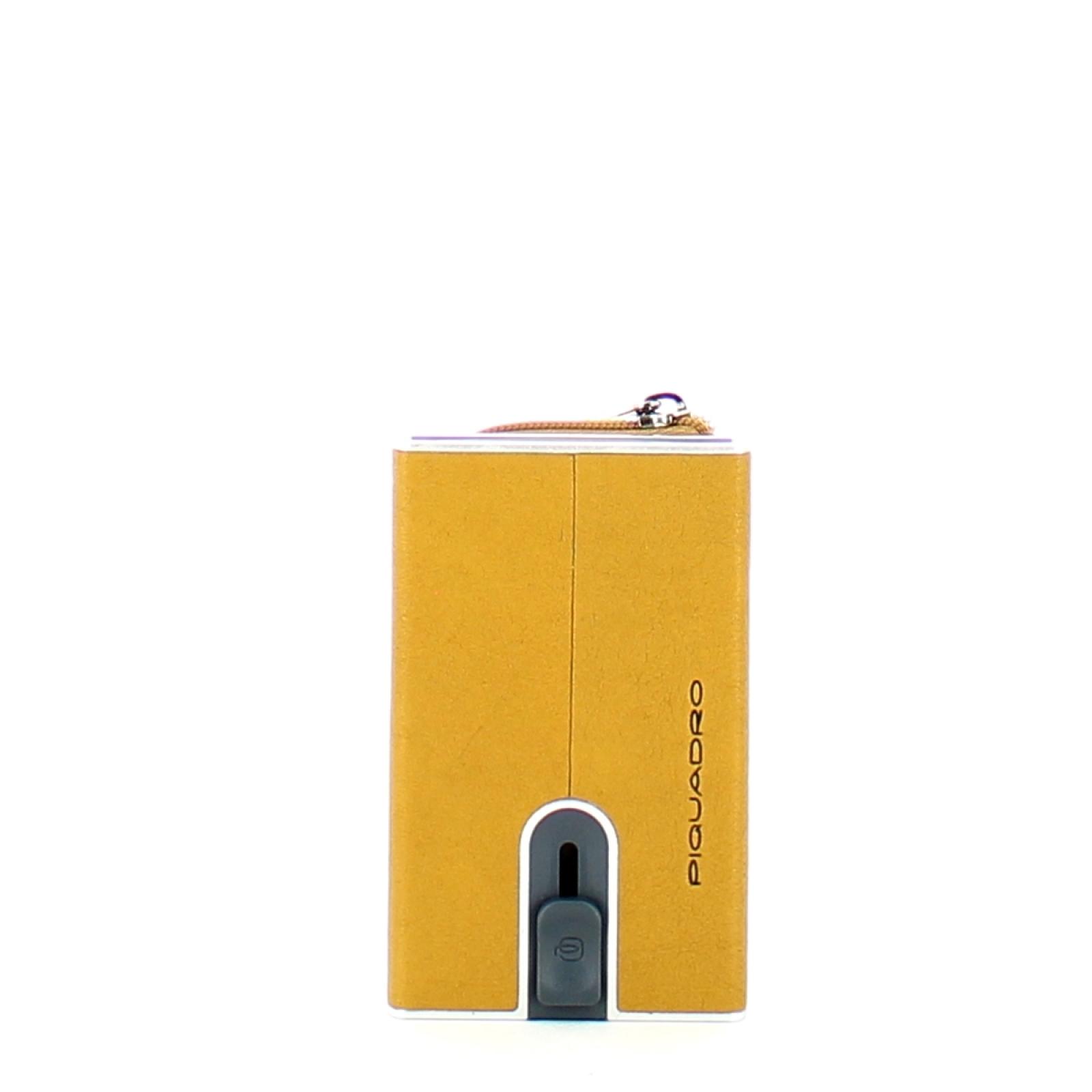 Piquadro Porta carte di credito con Sliding System e portamonete Black Square RFID - 1