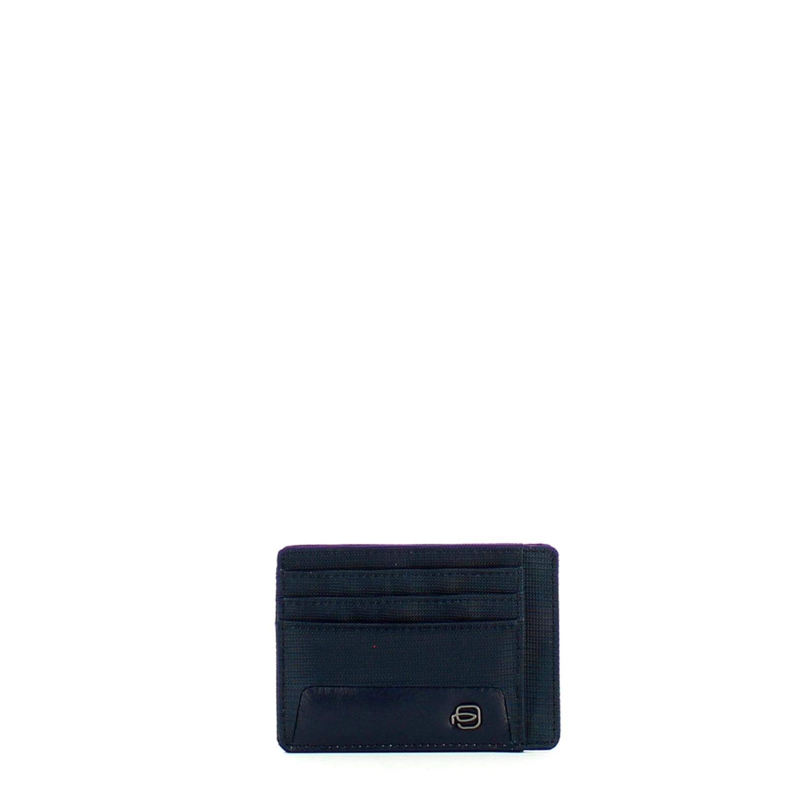 Piquadro Porta Carte di credito in tessuto riciclato con RFID Macbeth - 1