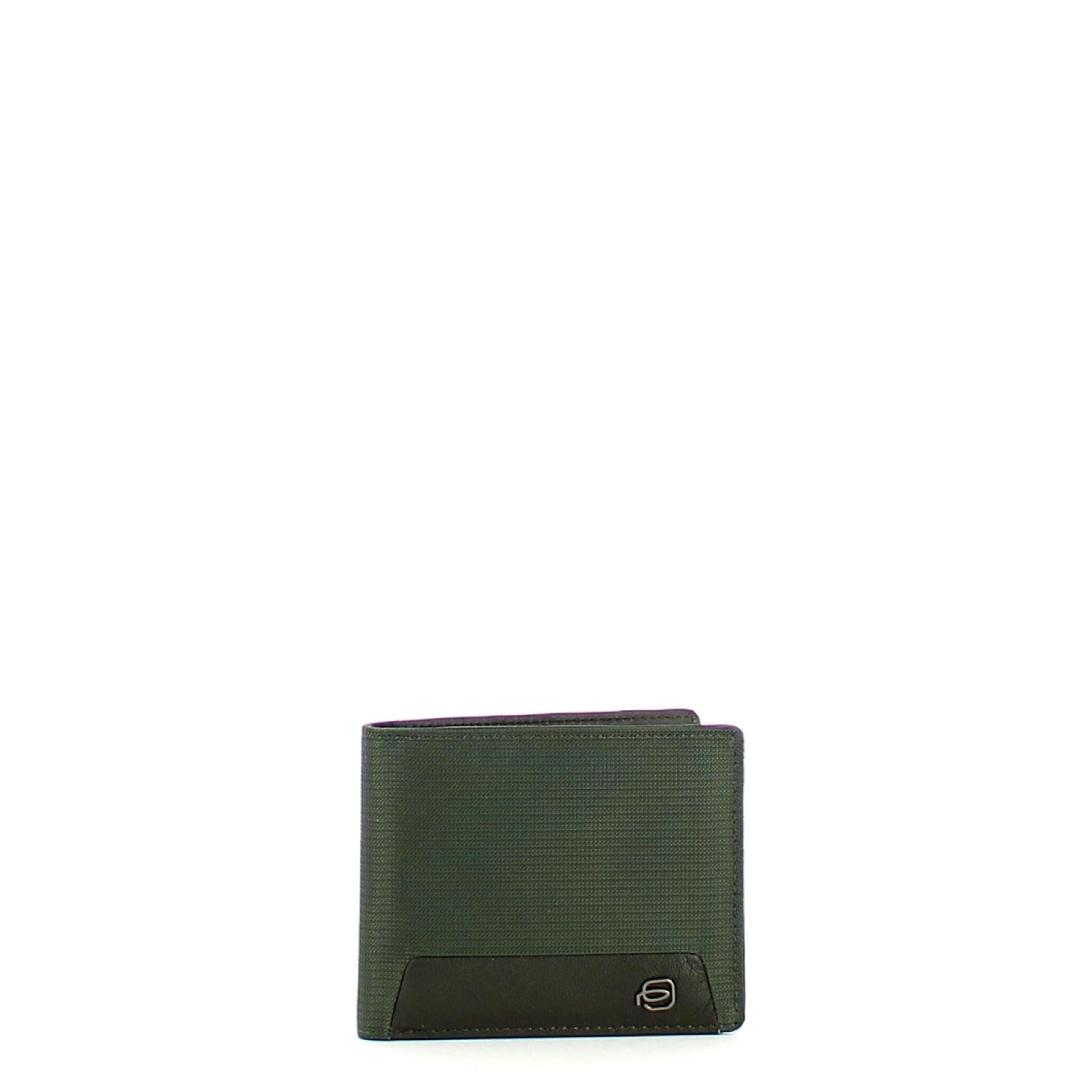 Piquadro Portafoglio con porta ID in tessuto riciclato con RFID Macbeth - 1