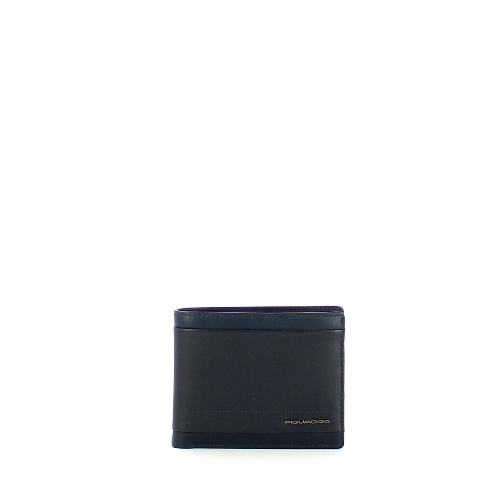 Piquadro Portafoglio con portamonete con zip Falstaff RFID - 1