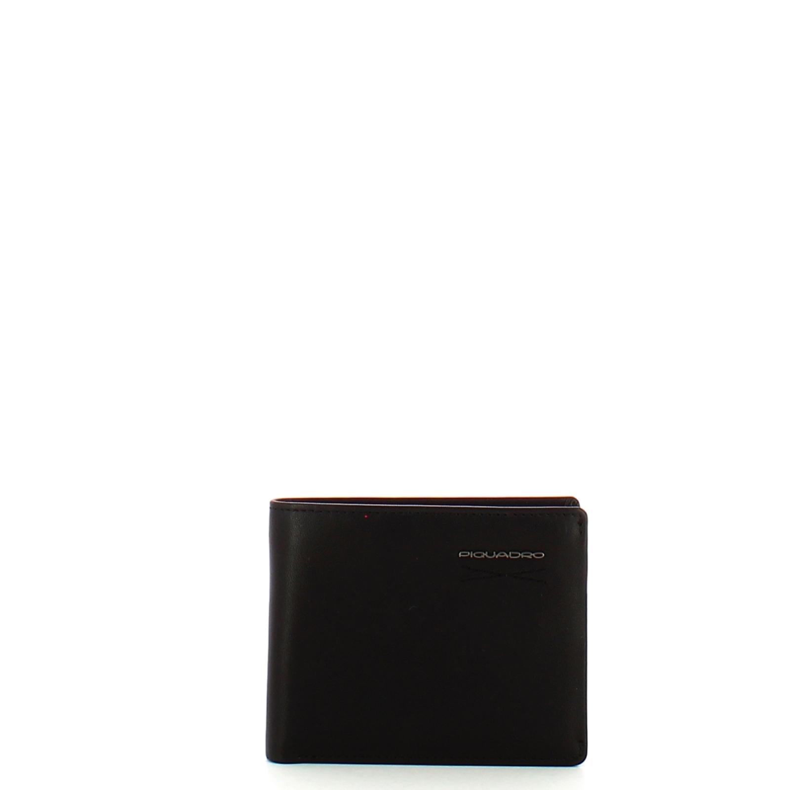 Piquadro Portafoglio uomo RFID sottile con portamonete con zip Obidos - 1