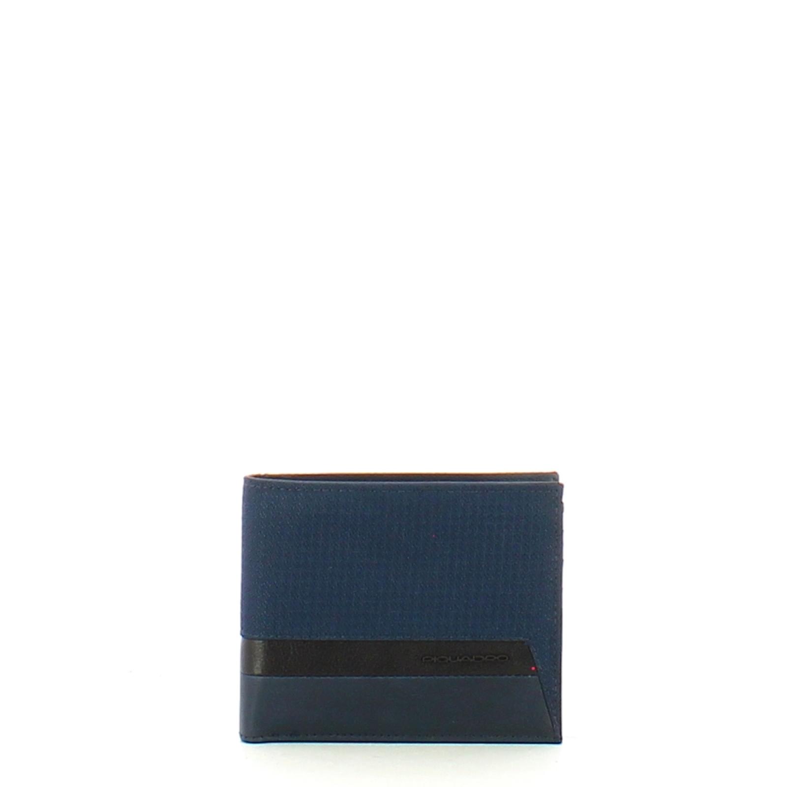 Piquadro Portafoglio RFID con portamonete con zip in tessuto riciclato Keith - 1