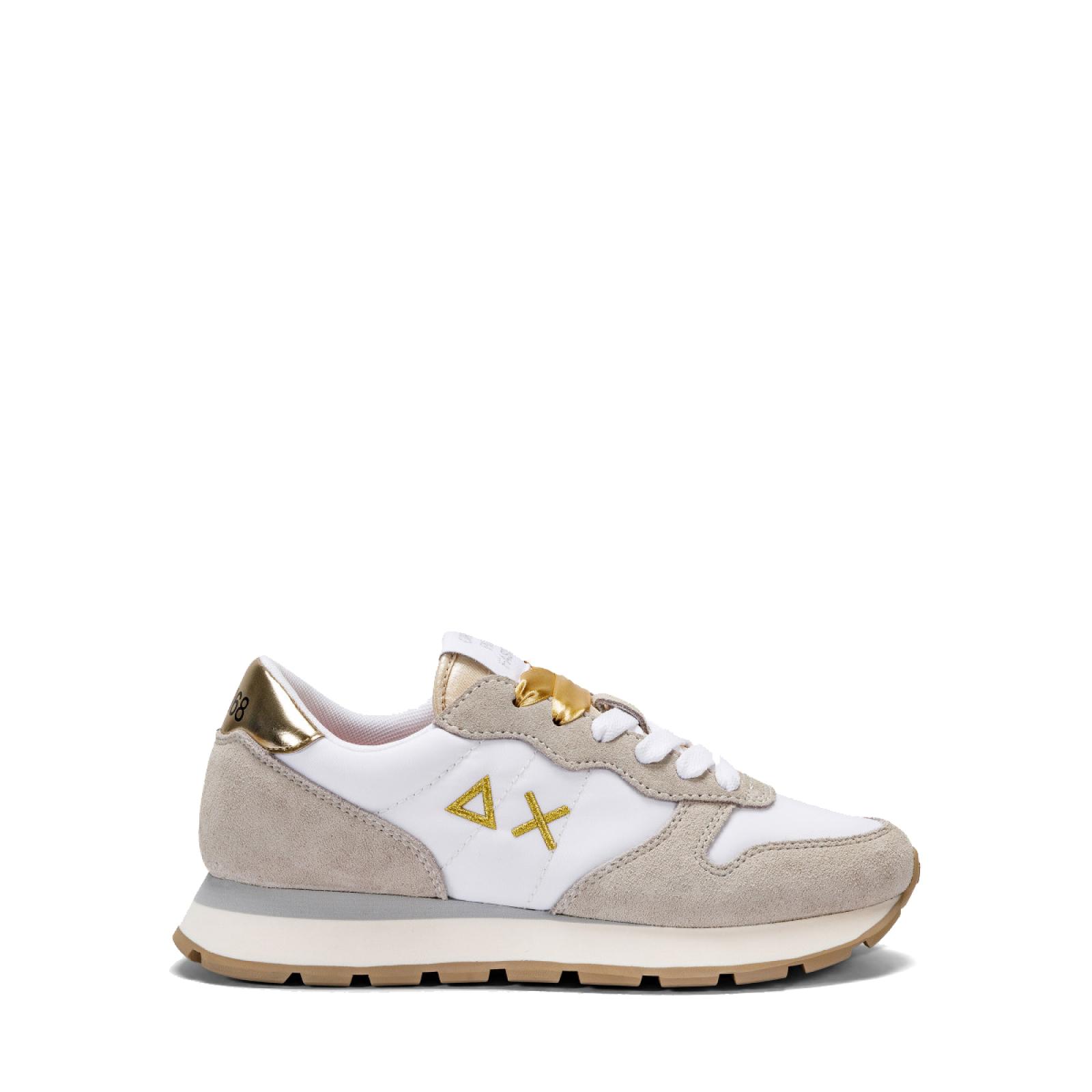 Sun68 Sneakers Ally Gold Silver Bianco Bianco Panna - 1