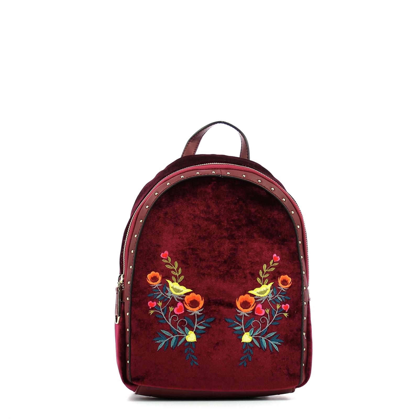 Backpack Portulaca velvet-BORDEAUX-UN