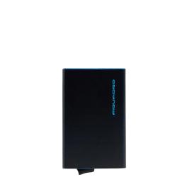 Card Holder with Sliding System Blue Square