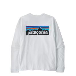 T-Shirt a maniche lunghe P-6 Logo Responsibili-Tee® Fiber White