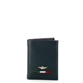 Aeronautica Militare Porta carte di credito Fighter in pelle - 1