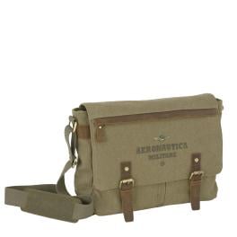 Aeronautica Militare Cartella Canvas Verde - 1