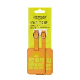 American Tourister TA Luggage graphic tags Sun Surf Repeat - 1