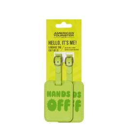 American Tourister TA Luggage graphic tags Hands Off - 1