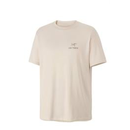 Arc'Teryx T-Shirt Kragg Bird Word SS 24K Sea Salt Mongoose - 1