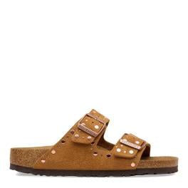Birkenstock Sandali Arizona Suede Rivet Mink - 1
