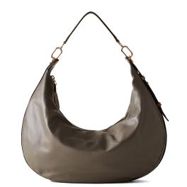 Borbonese Hobo Bag Oyster Large Clay Grey OP Naturale - 1