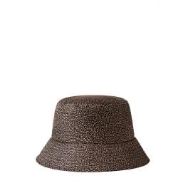 Borbonese Cappello da Pescatore in tessuto OP Naturale Nero - 1