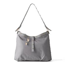 Borbonese Borsa a spalla Hobo Medium Cloud - 1
