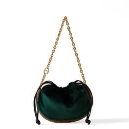 Borbonese Mini Borsa Coquille Alloro OP Naturale - 1