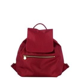 Borbonese Zaino Medium in Nylon Riciclato Merlot - 1