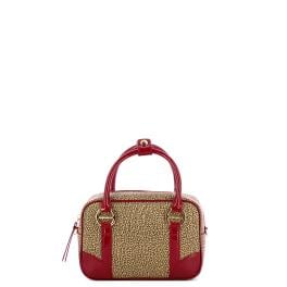 Borbonese Bauletto Small OP Naturale Rosso - 1