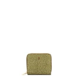 Borbonese Portafoglio Medium RFID in Nylon Riciclato Zip Around Olive - 1