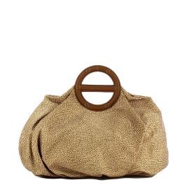 Borbonese Borsa a mano Vis a Vis Medium Beige Marrone - 1