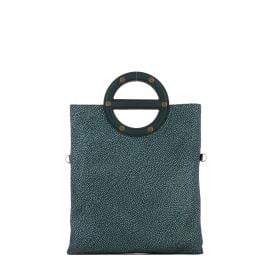 Borbonese Borsa a tracolla Vis a Vis Small Blu Lapis - 1