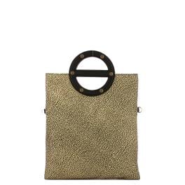Borbonese Borsa a tracolla Vis a Vis Small OP Naturale Nero - 1