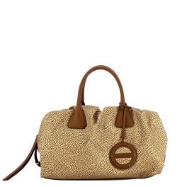 Borbonese Borsa a mano Vis a Vis Beige Marrone - 1