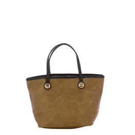 Borbonese Borsa a mano Flight S OP Naturale Nero - 1