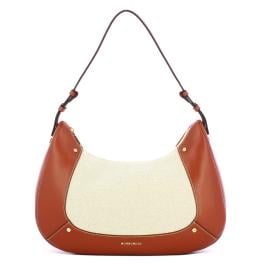 Borbonese Hobo Medium Beige Cuoio - 1