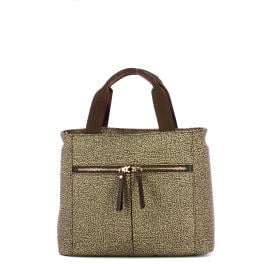 Borbonese Borsa a mano Medium OP Naturale Testa Moro - 1
