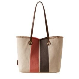 Borbonese Shopping Medium Flight Corda Red Papaya Testa Moro - 1