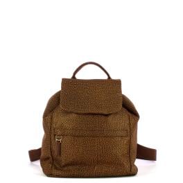Borbonese Zaino Medium con patta Castagno - 1