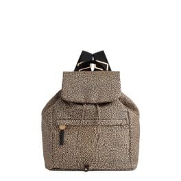 Borbonese Zaino Medium con patta OP Naturale Nero - 1